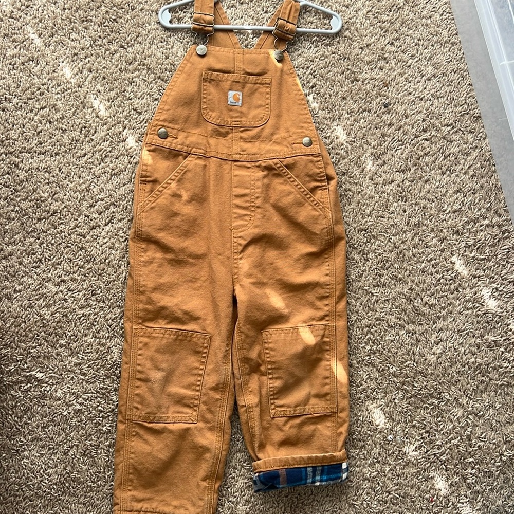 Carhartt 3t lined overalls